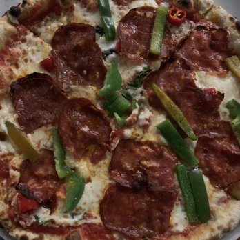 Il Fornello - Pizza Diavola - no olives, sub green peppers - Italian Near Me - Ajax, Ontario