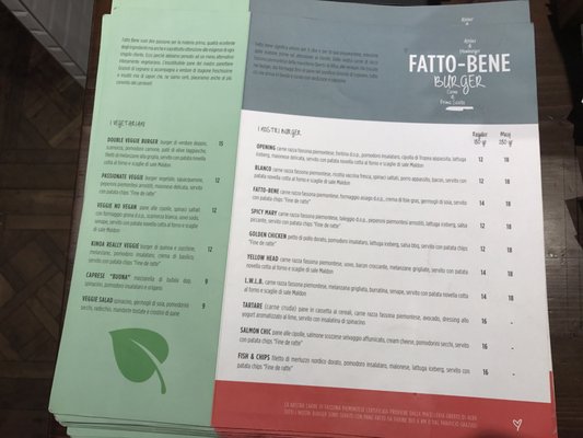 Menu photo 1 Fatto Bene Milan, MI
