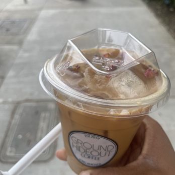 Ground Hideout Coffee - Rose Latte - Coffee & Tea Near Me - Long Beach, California Ground Hideout Coffee - Rose Latte - Coffee & Tea Near Me - Long Beach, California