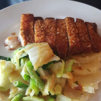 Cafe Hiro - Kurabuta Pork Cutlet with ginger vegetables. - Italian Near Me - Cypress, California