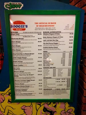 Menu photo 7 Boogie’s Burgers Calgary, AB