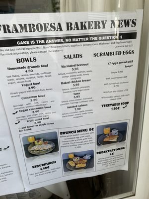 Menu photo 1 Framboesa Bakery Quarteira, 08