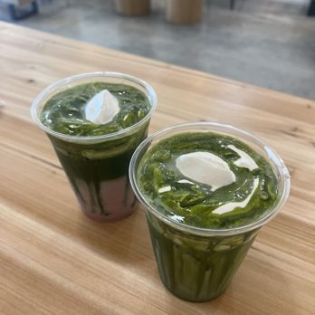 Koffeeski - Strawberry Matcha Latte and Matcha Latte - Coffee & Tea Near Me - Los Angeles, California