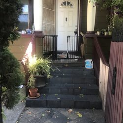 JHM Medical Transport - The entrance gate open, safety gate open and the screen door open. This is how they left taking the customer back to the pickup location
