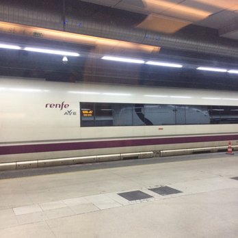 Barcelona Sants Estació - View of high speed train to Madrid. Yes, take the earliest possible. - Train Stations Near Me - Barcelona, B