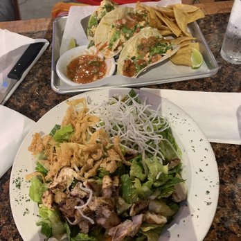 Shore Grille - Asian Chicken Salad and Shrimp tacos. Yum! - American Near Me - San Pedro, California Shore Grille - Asian Chicken Salad and Shrimp tacos. Yum! - American Near Me - San Pedro, California