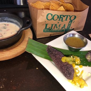 Corto Lima - Queso Blanco Chips and  Blue Corn Empanadas - Latin American Near Me - Lexington, Kentucky