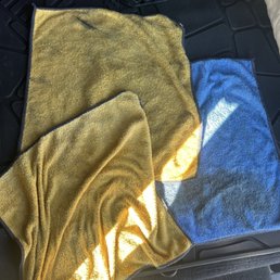 Drying towels I used to dry just paint afterwards. Filthy. Drying towels I used to dry just paint afterwards. Filthy.