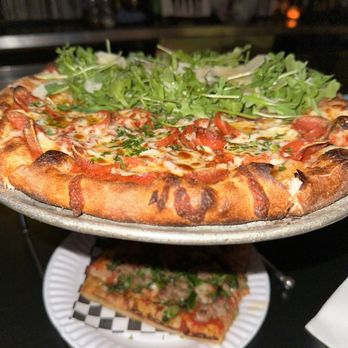 Pie Punks - Sausage Grandma, 1/2 Pepperoni Round 1/2 Meat & Greens Round - Pizza Near Me - San Francisco, California Pie Punks - Sausage Grandma, 1/2 Pepperoni Round 1/2 Meat & Greens Round - Pizza Near Me - San Francisco, California
