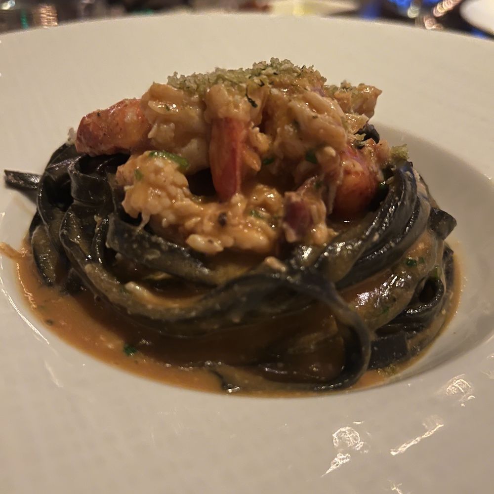 Scarpetta - Squid Ink Tagliatelle with Lobster - Italian Near Me - Las Vegas, Nevada Scarpetta - Squid Ink Tagliatelle with Lobster - Italian Near Me - Las Vegas, Nevada