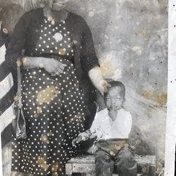Dorothy Mae Medical Clinic - A very young Dr. Michael J. Singleton, with Grandmother