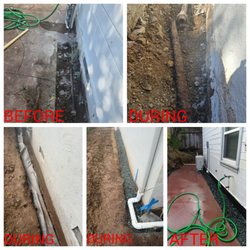 Miguel's Home Services - This is a finished project, the project was did a frenchdrain to protect the wall of the home from the rain water ! Customer was very happy!