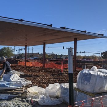 QuikTrip - Getting the lights installed under the canopy - Gas Stations Near Me - Alpharetta, Georgia