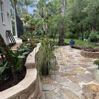Eden Nursery - Eden Nursery built the existing flagstone patio and fire pit 7 years ago. - Nurseries & Gardening Near Me - Clearwater, Florida