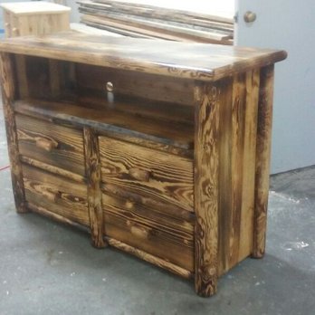 Log Furniture 4 Less - Burnt dresser with shelve - Furniture Stores Near Me - Spokane, Washington Log Furniture 4 Less - Burnt dresser with shelve - Furniture Stores Near Me - Spokane, Washington