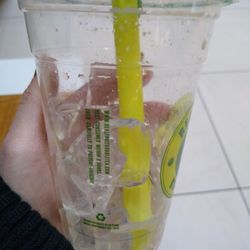 Real Fruit Bubble Tea - I am super unimpressed that half of the cup was ice :(