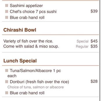 Sasabune Glendale - Menu - Sushi Bars Near Me - Glendale, California Sasabune Glendale - Menu - Sushi Bars Near Me - Glendale, California