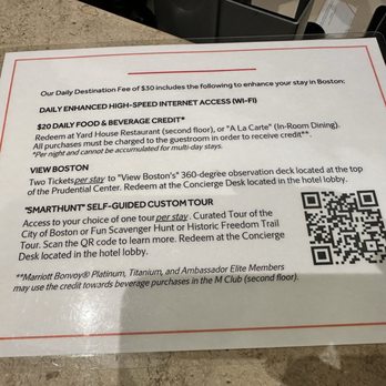 Boston Marriott Copley Place - Included in resort fee - Hotels Near Me - Boston, Massachusetts