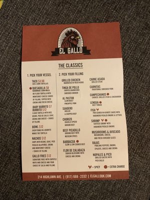 Menu photo 1 El Gallo Taqueria Brooklyn, NY Menu photo 1 El Gallo Taqueria Brooklyn, NY