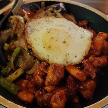 Pelicana Chicken - Cup bop with spicy chicken - Korean Near Me - Duluth, Georgia Pelicana Chicken - Cup bop with spicy chicken - Korean Near Me - Duluth, Georgia