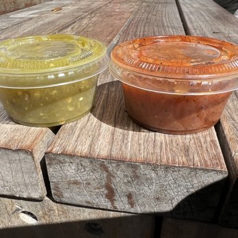 Holy Guacamole - Salsa green is spicy red is mild and roasted - Mexican Near Me - Santa Monica, California Holy Guacamole - Salsa green is spicy red is mild and roasted - Mexican Near Me - Santa Monica, California