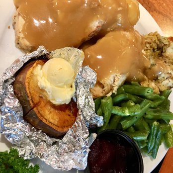 Sizzler - Thanksgiving Platter - $13.99 (comes with pumpkin pie, not shown) - Seafood Near Me - Hayward, California Sizzler - Thanksgiving Platter - $13.99 (comes with pumpkin pie, not shown) - Seafood Near Me - Hayward, California