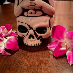Three Dots and A Dash - Orchid garnish