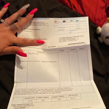 San Ramon Endodontics - Bill that I received after five months claiming I owe $52 - Endodontists Near Me - San Ramon, California
