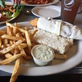 Stella's Diner - Fish sandwich and chips with cheese on haddock - Diners Near Me - Syracuse, New York Stella's Diner - Fish sandwich and chips with cheese on haddock - Diners Near Me - Syracuse, New York