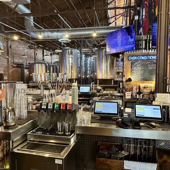 Four Peaks Brewing - A view from behind bar. - Pubs Near Me - Tempe, Arizona Four Peaks Brewing - A view from behind bar. - Pubs Near Me - Tempe, Arizona