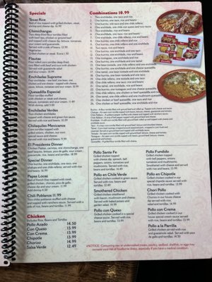 Menu photo 6 El Presidente Augusta, GA Menu photo 6 El Presidente Augusta, GA