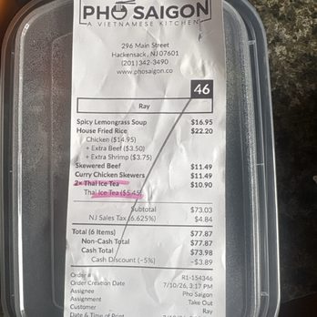 Pho Saigon - My Bill - Vietnamese Near Me - Hackensack, New Jersey Pho Saigon - My Bill - Vietnamese Near Me - Hackensack, New Jersey