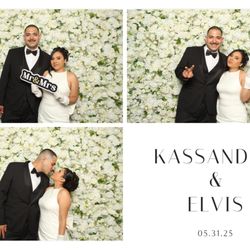 Haven Photobooth - Photo booth and flower wall rental for a wedding in El Sereno, CA