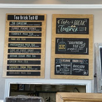 Tea Brick - Arcadia - Posted menu no prices (they have a menu online with prices) - Bubble Tea Near Me - Arcadia, California