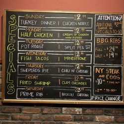 Village Pub Rainbow - Menu