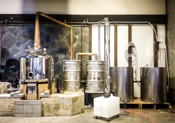 Photo of Puget Sound Rum Company - Woodinville, WA, US. Our rum still - modeled after a traditional Jamaican style pot still.