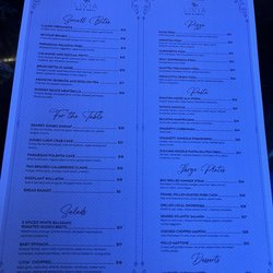Livia Bar & Grill - Food menu