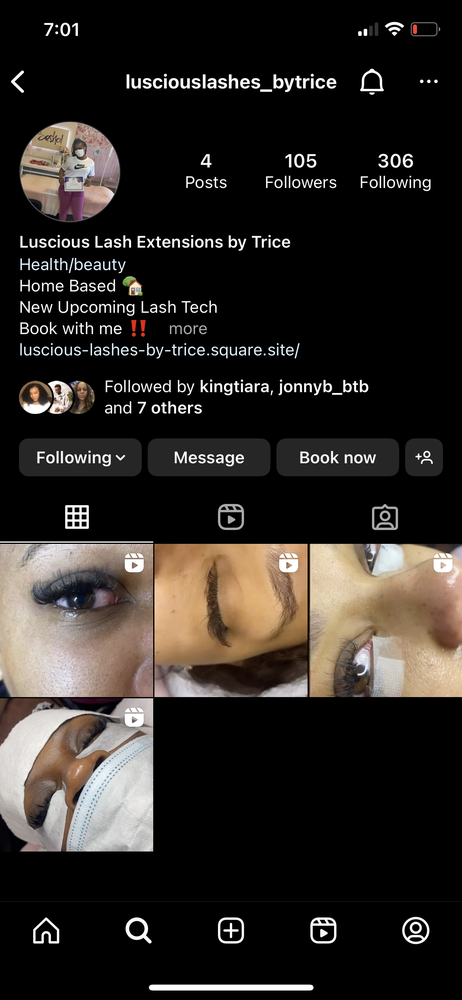 Lush lashes by Trice Logo
