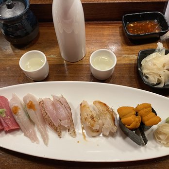 Ryoko's - Otoro Engawa (halibut fin) Akamutsu Tsubugai (some kind of clam) Aka-Uni ( japan ) Omg!!! Engawa is a must! - Sushi Bars Near Me - San Francisco, California Ryoko's - Otoro Engawa (halibut fin) Akamutsu Tsubugai (some kind of clam) Aka-Uni ( japan ) Omg!!! Engawa is a must! - Sushi Bars Near Me - San Francisco, California