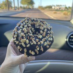 Star Donuts - Chocolate cake donut with chocolate and peanuts