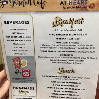My Garden Cafe - Menu 11/11/22. - American Near Me - Sonora, California