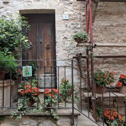 Spello - One of the beautifully decorated homes in the ancient city (24th place).
