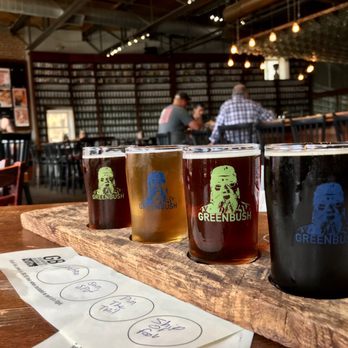 Greenbush Brewing - Taproom flight of goodness! - Barbeque Near Me - Sawyer, Michigan