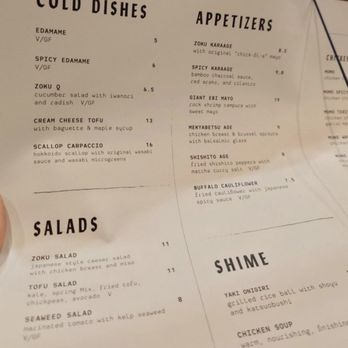 zoku - メニュー - Izakaya Near Me - Redondo Beach, California zoku - メニュー - Izakaya Near Me - Redondo Beach, California