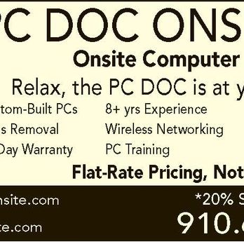 PC Doc Onsite - IT Services & Computer Repair Near Me - Leland, North Carolina PC Doc Onsite - IT Services & Computer Repair Near Me - Leland, North Carolina