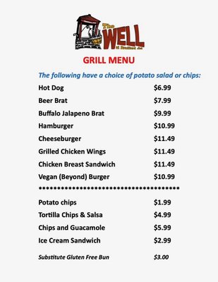 Menu photo 1 The Well at Bradford Junction Conifer, CO Menu photo 1 The Well at Bradford Junction Conifer, CO