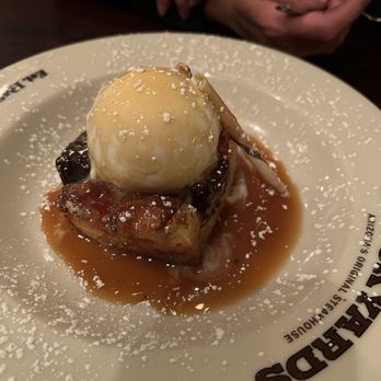 Stockyards Restaurant - Signature $15 bread pudding - ok. Wasn't even warm, essentially room temp. Famous Dave's has better as a comparison - Steakhouses Near Me - Phoenix, Arizona Stockyards Restaurant - Signature $15 bread pudding - ok. Wasn't even warm, essentially room temp. Famous Dave's has better as a comparison - Steakhouses Near Me - Phoenix, Arizona
