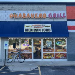 Habanero Grill - View from outside- located in a strip mall
