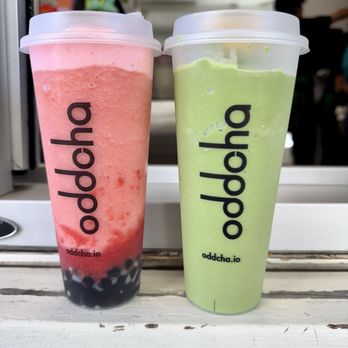 oddcha - 07.27.25 Double strawberry (Blended) | Matcha Gold (Blended) - Bubble Tea Near Me - San Rafael, California