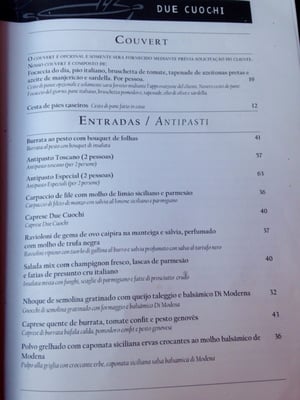 Menu photo 1 Due Cuochi São Paulo, SP